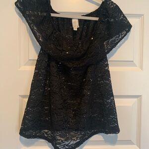 Westmoon Black Lace Top